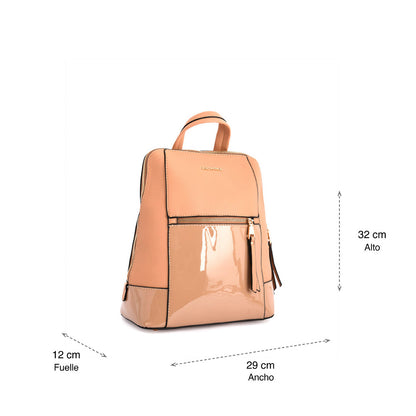 Mochila Mediana Azalea Beige Oscuro