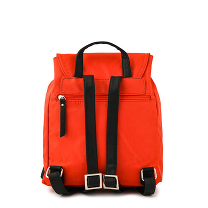 Mochila birambi con tapa rojo tomate