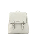 Mochila con tapa aimar mediana blanco