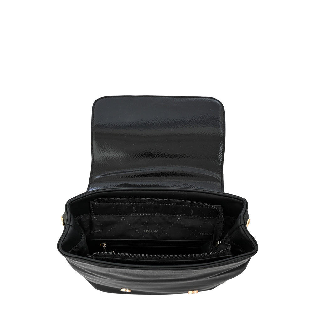 Mochila con tapa aimar mediana negro especial