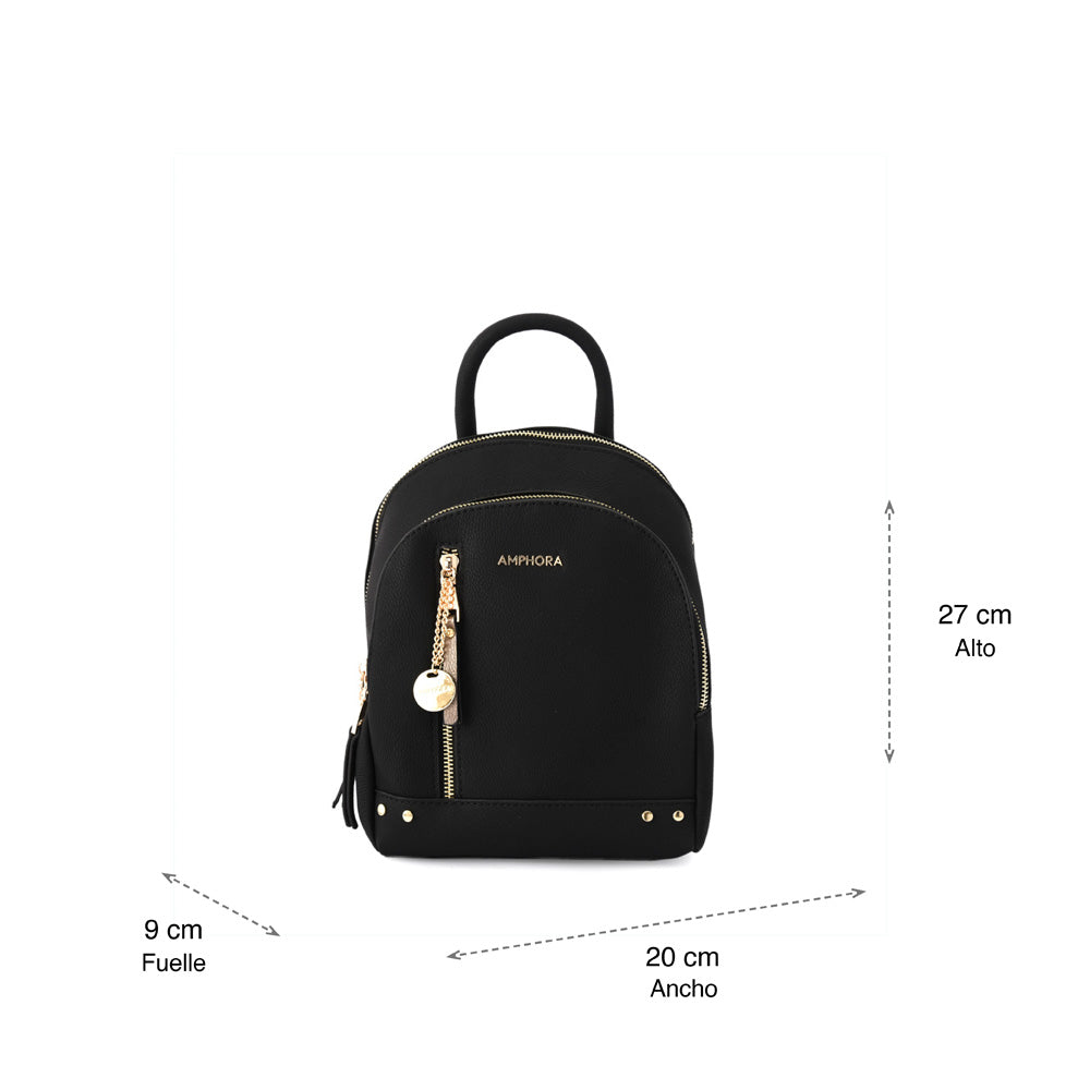 Mini Mochila catriel pequeña negro