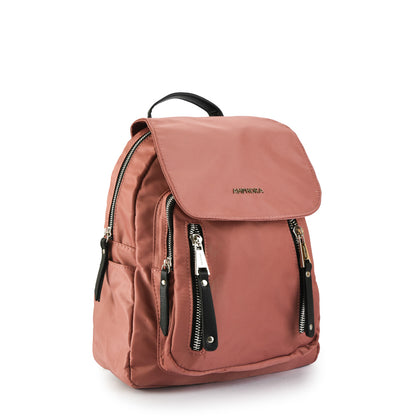 Mochila Con Tapa Mediana Crofia Rosa Viejo