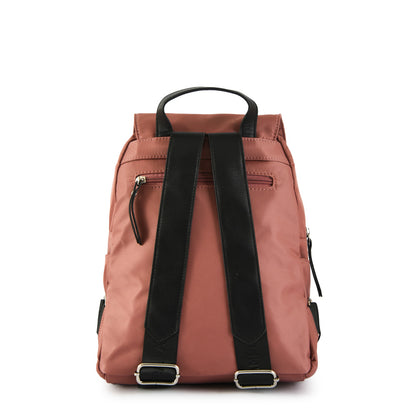 Mochila Con Tapa Mediana Crofia Rosa Viejo