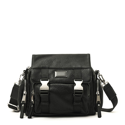 amphora dita cartera bandolera con tapa mediana negro