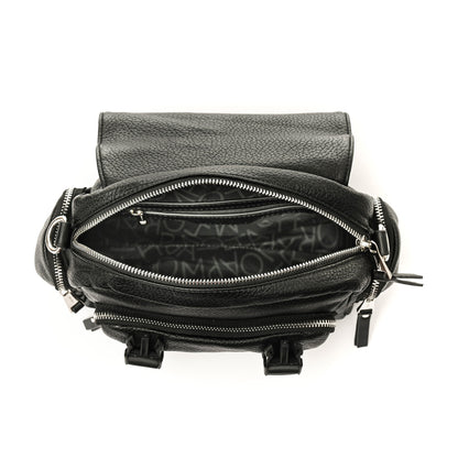 amphora dita cartera bandolera con tapa mediana negro