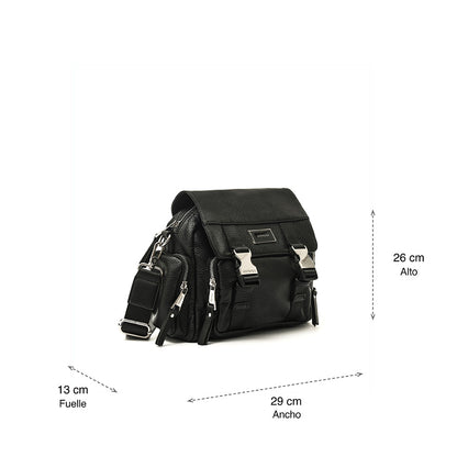 Cartera bandolera mediana dita negro