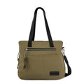 Cartera tote tres divisiones adelina mediana verde oliva