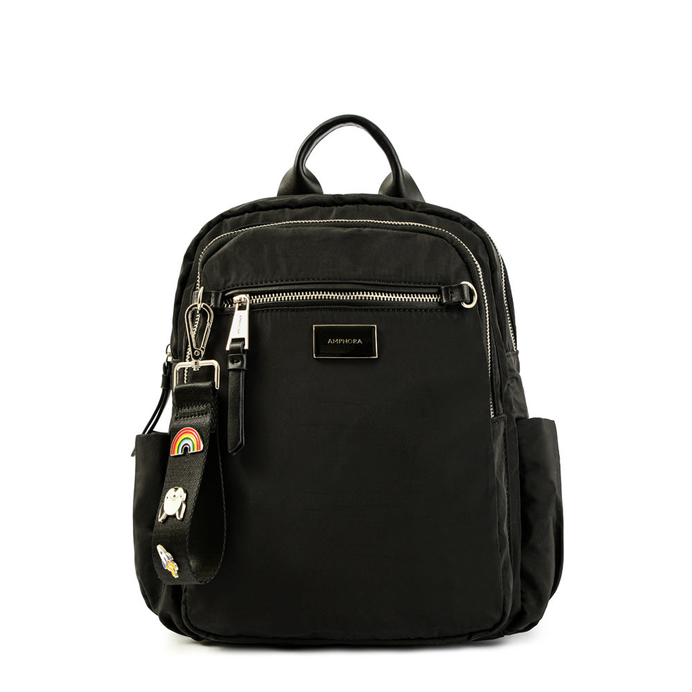 Mochila charlene mediana negro