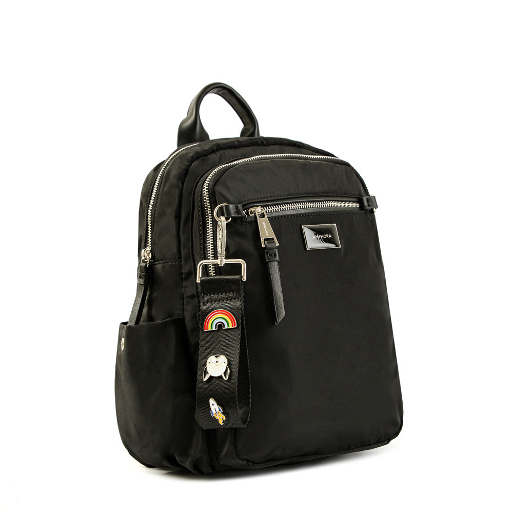 Mochila charlene mediana negro