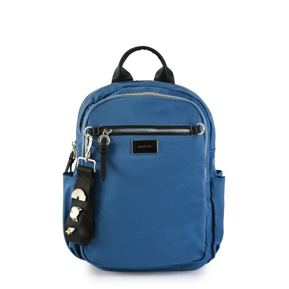Mochila charlene mediana azul