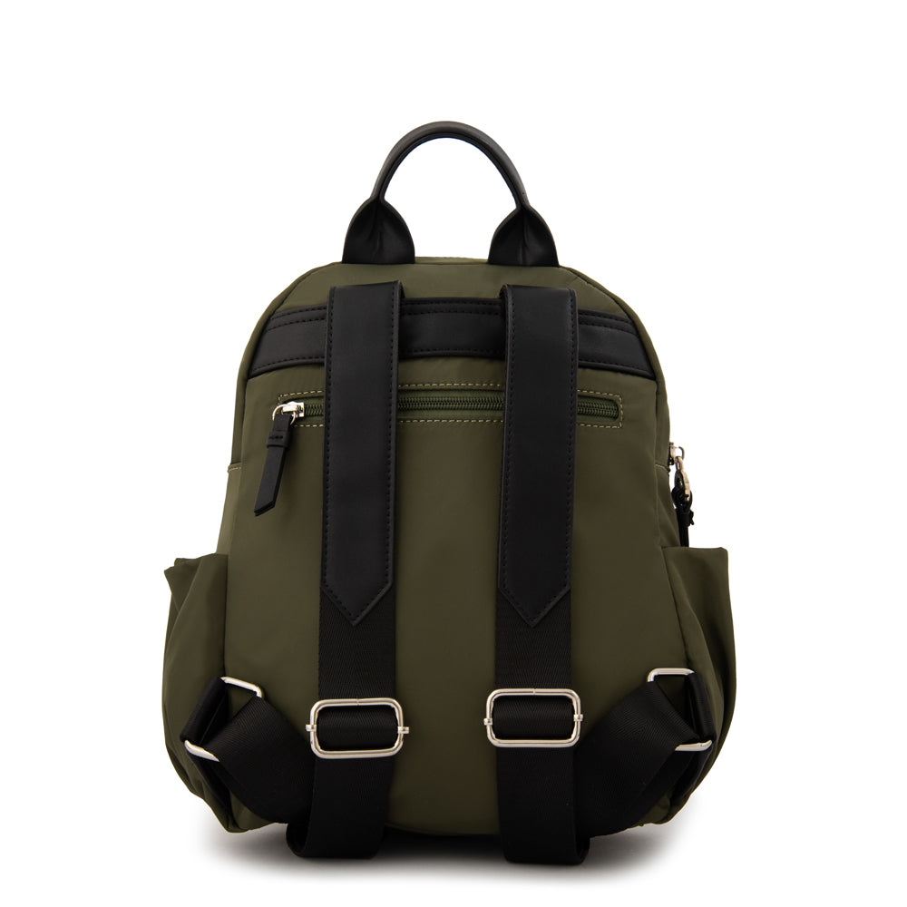 Mochila charlene mediana verde oliva