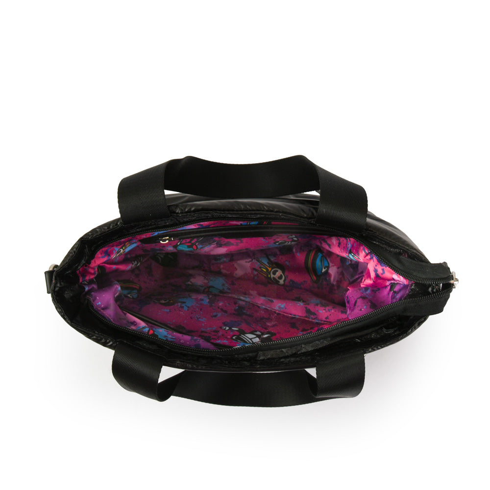 Cartera dos asas grande galactic negro