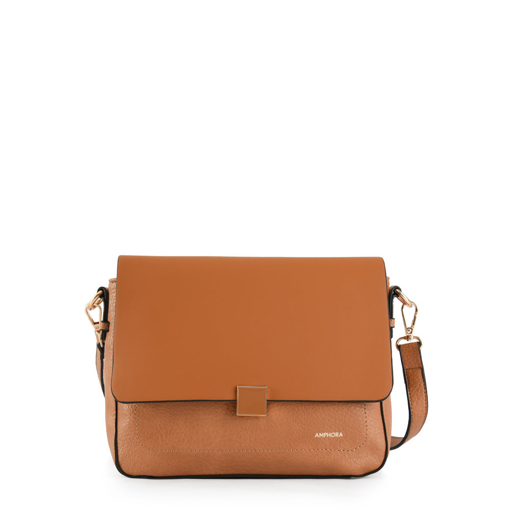 Cartera Bandolera Pequeña Mackay Café