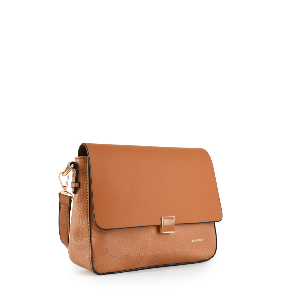 Cartera Bandolera Pequeña Mackay Café