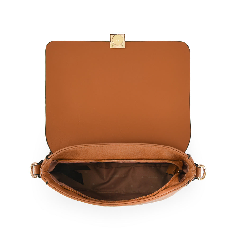 Cartera Bandolera Pequeña Mackay Café