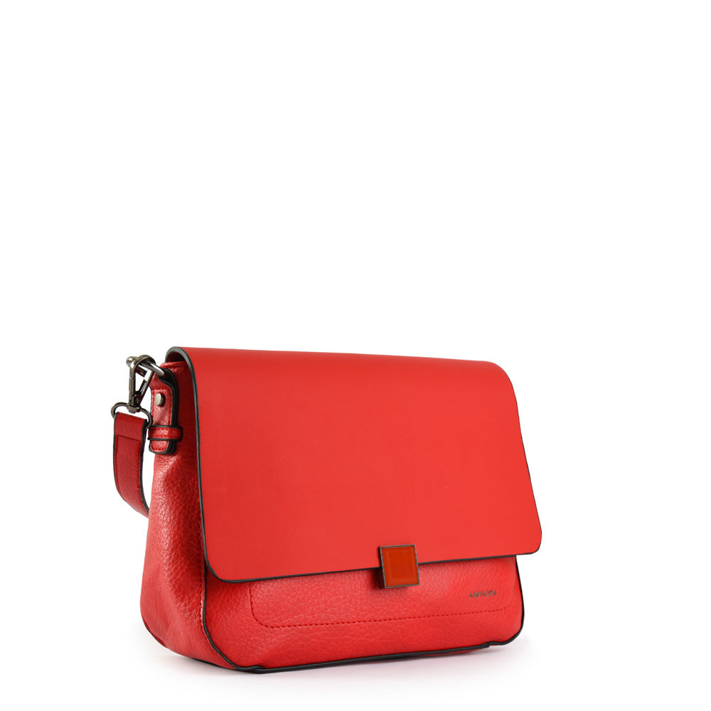 Cartera Bandolera Pequeña Mackay Rojo