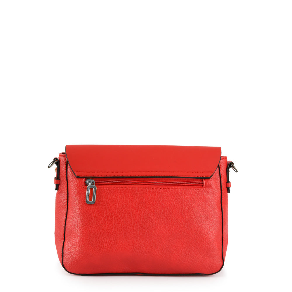 Cartera Bandolera Pequeña Mackay Rojo