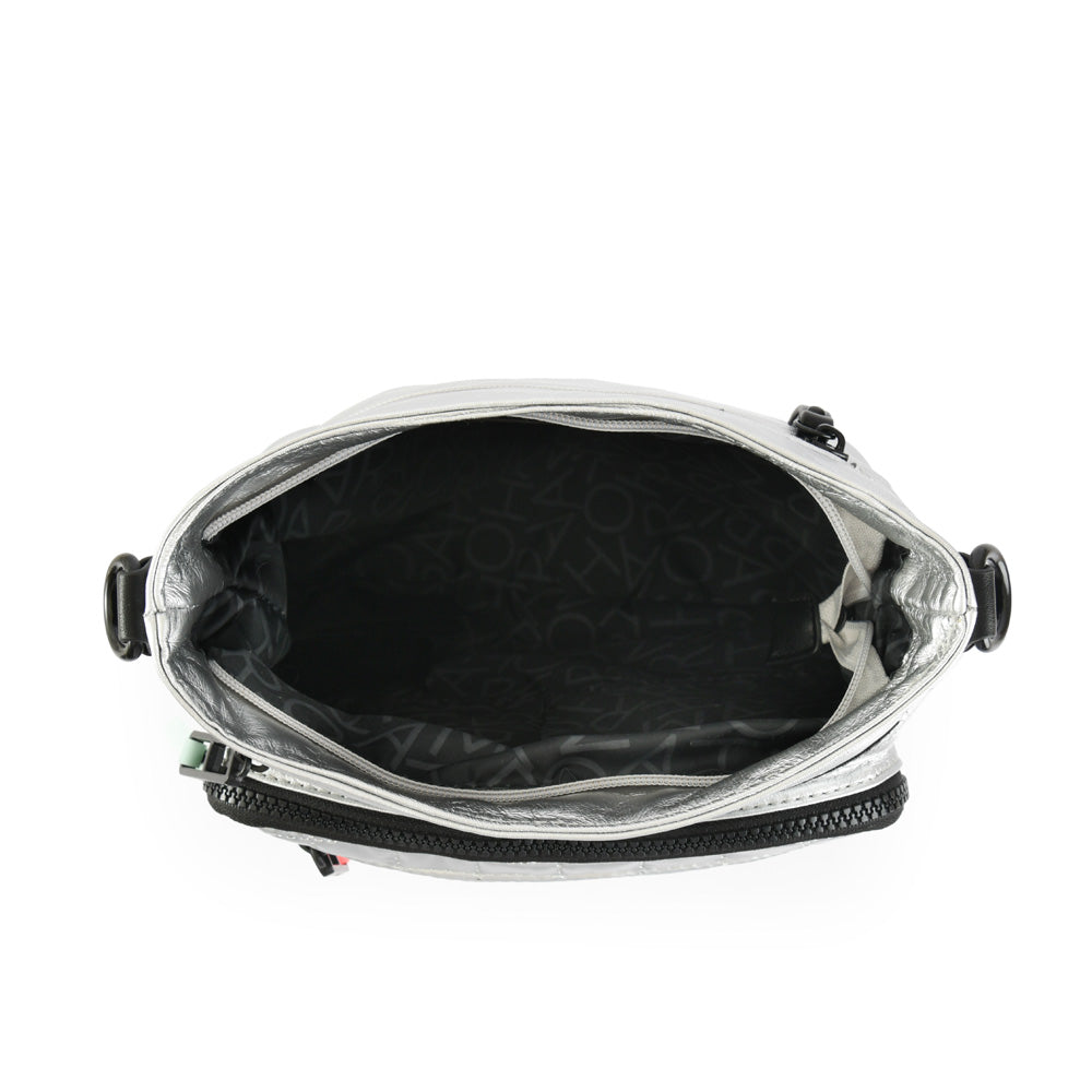 Cartera Bandolera Grande Volendam Plateado