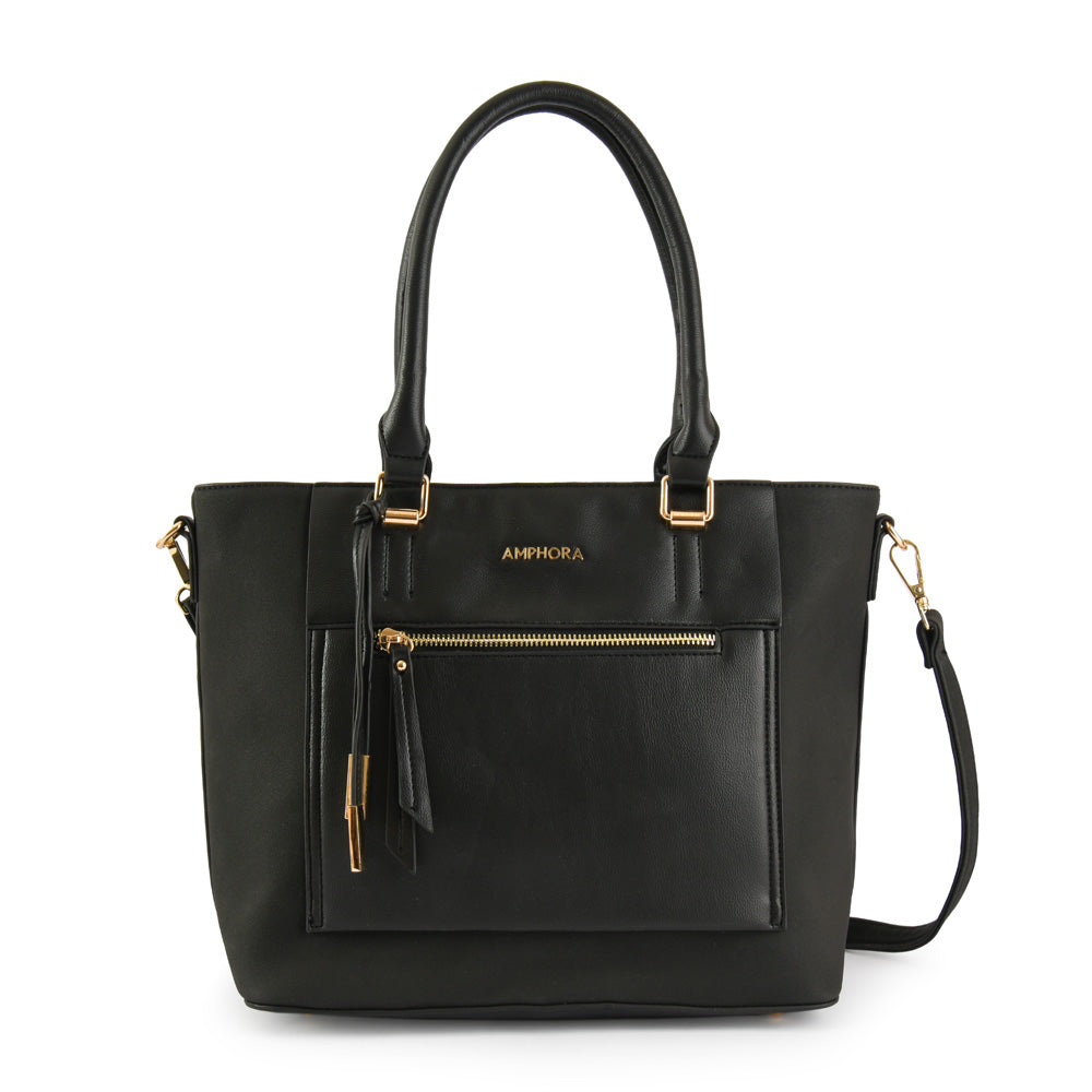Cartera Dos Asas Mediana Jeny Negro