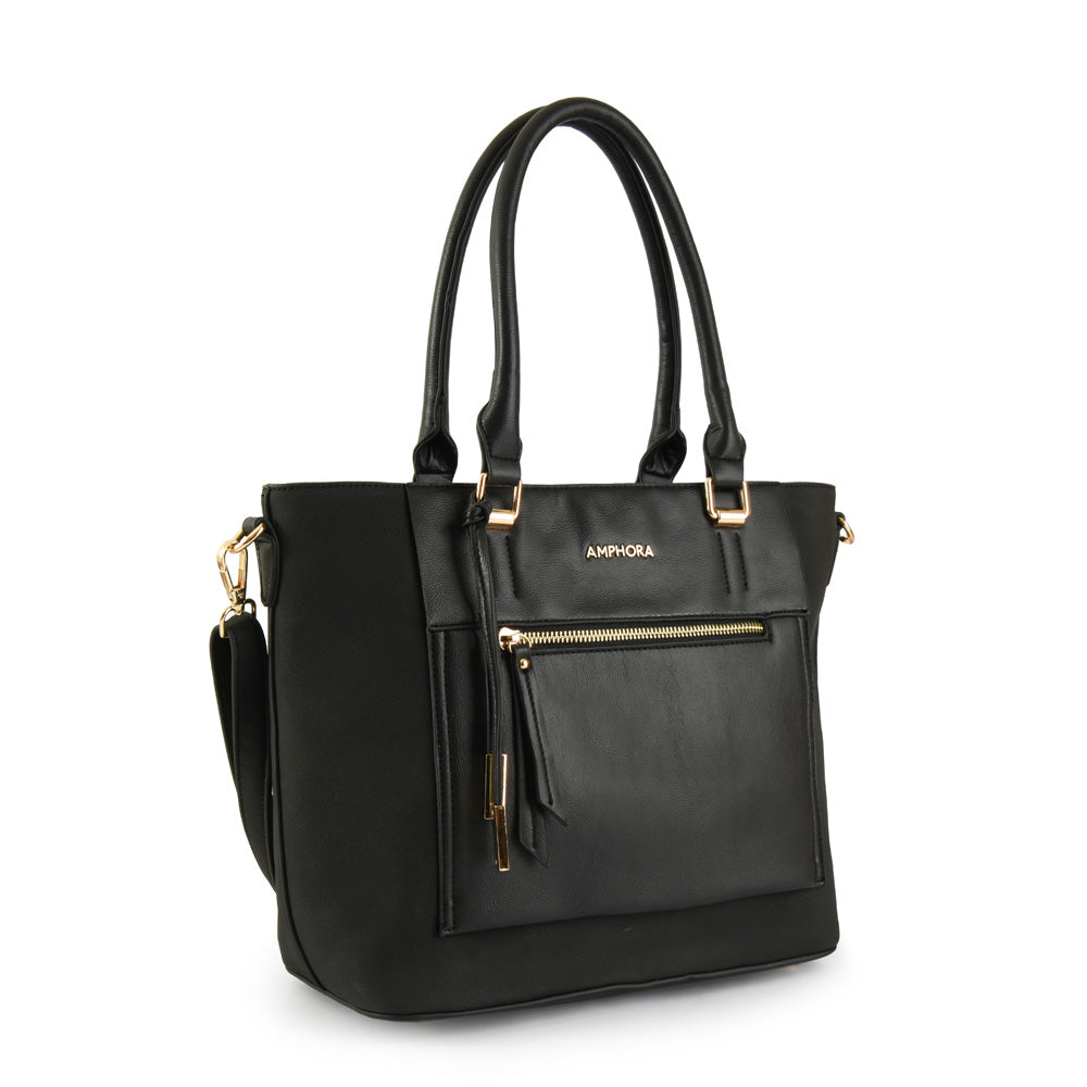 Cartera Dos Asas Mediana Jeny Negro