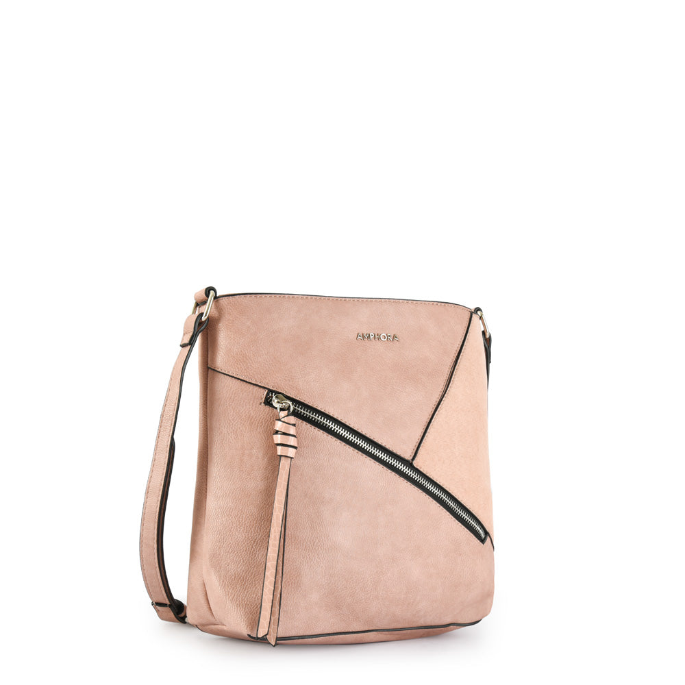Cartera Bandolera Grande Katya Rosado