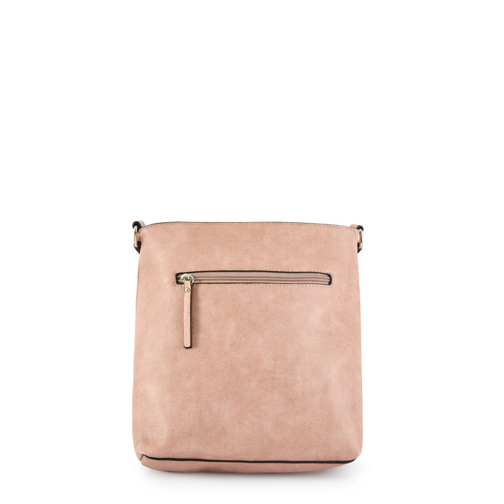 Cartera Bandolera Grande Katya Rosado