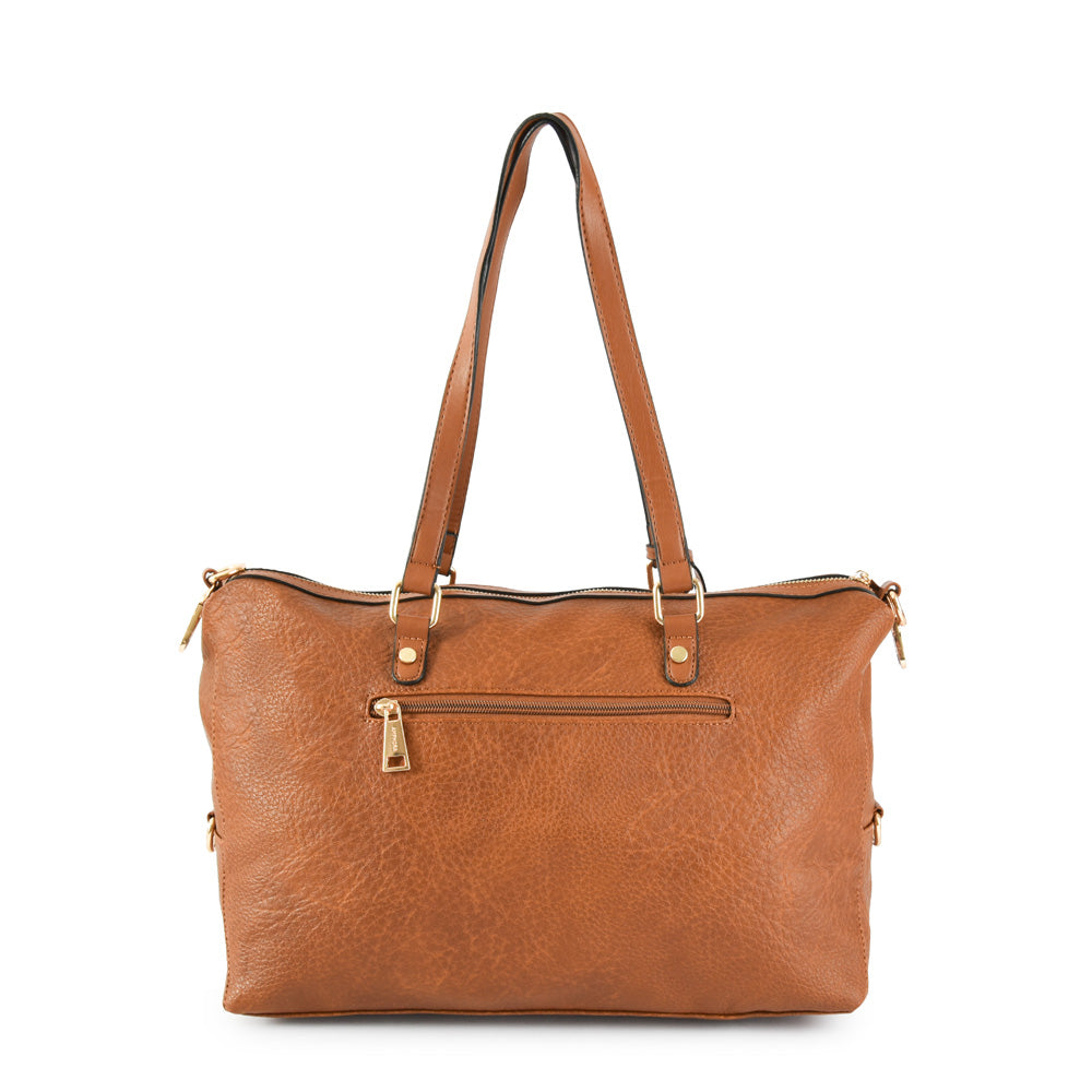 Cartera dos asas grande neryza café