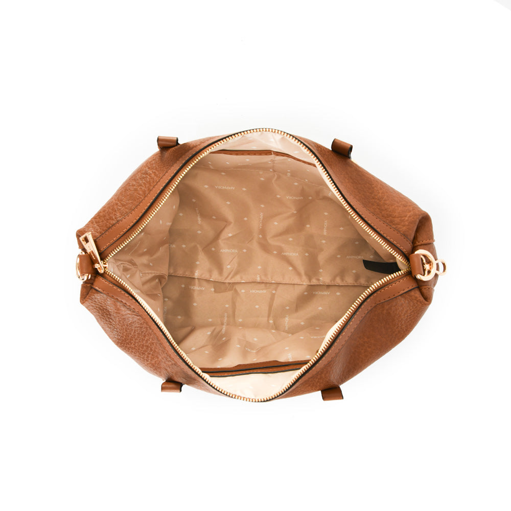 Cartera dos asas grande neryza café