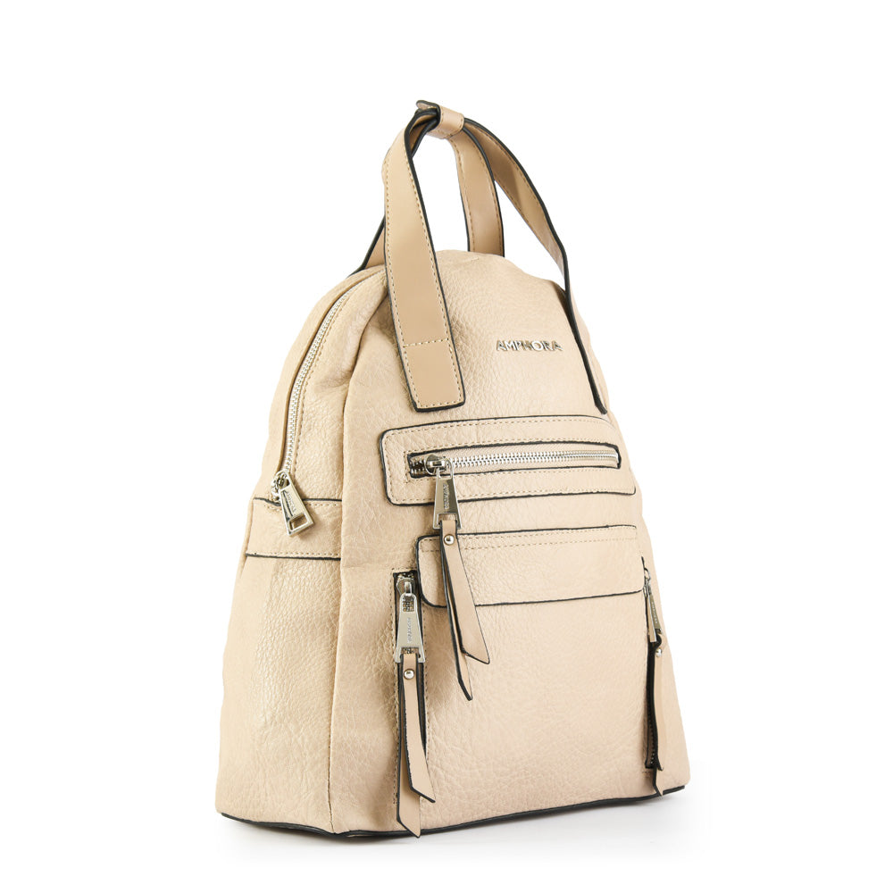 Mochila Mediana Persi Beige