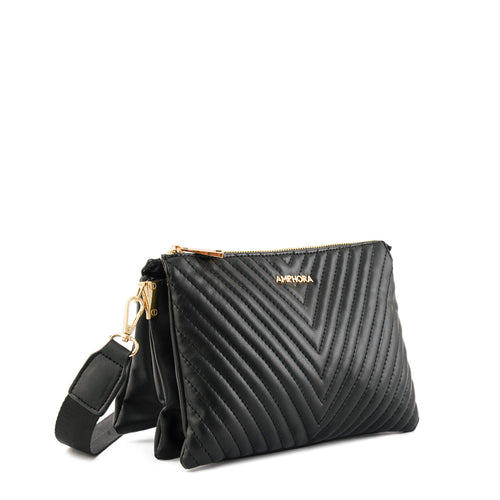 Cartera bandolera pariz pequeña negro