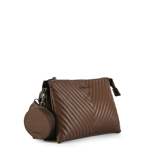 Cartera bandolera pariz pequeña café oscuro