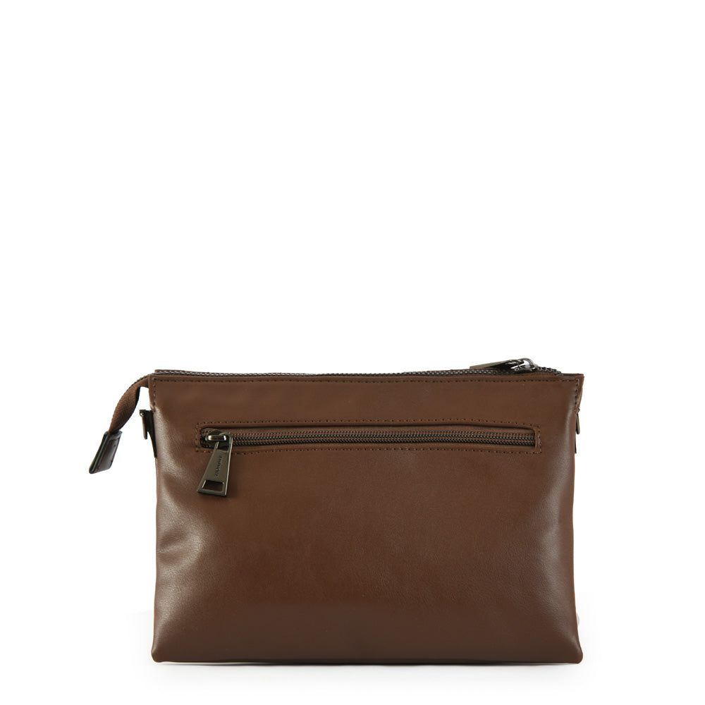 Cartera bandolera pariz pequeña café oscuro