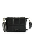 Cartera bandolera con tapa meli pequeña negro