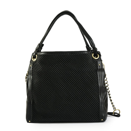 Cartera tote Tres divisiones grande eda negro