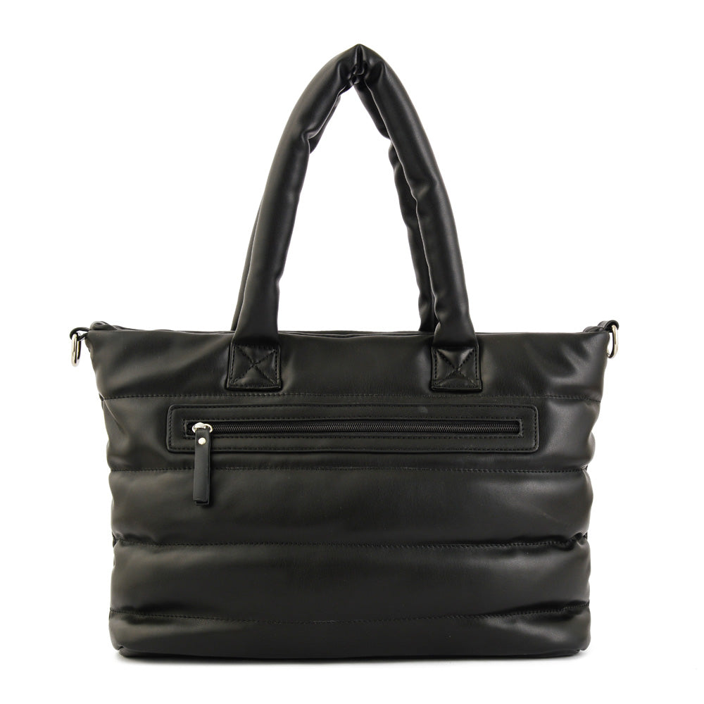 Cartera dos asas mediana power negro