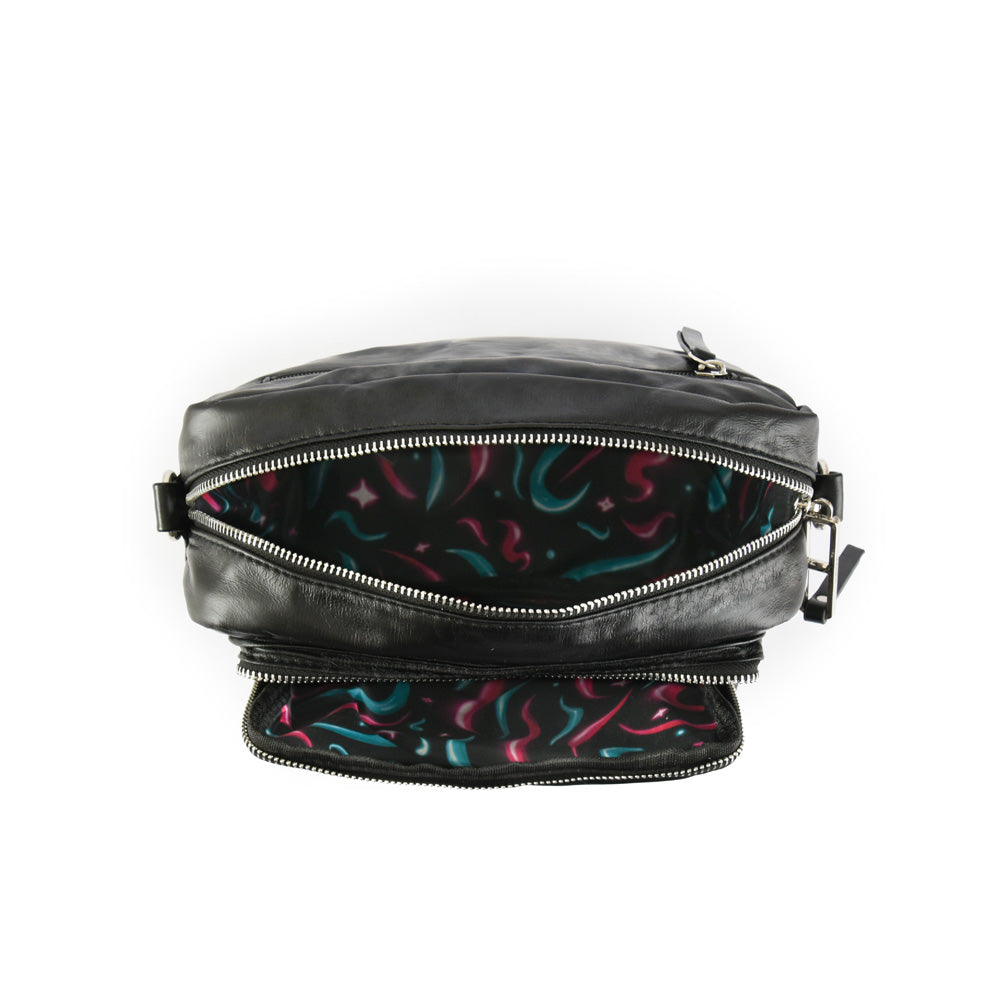 Cartera bandolera pequeña organic negro