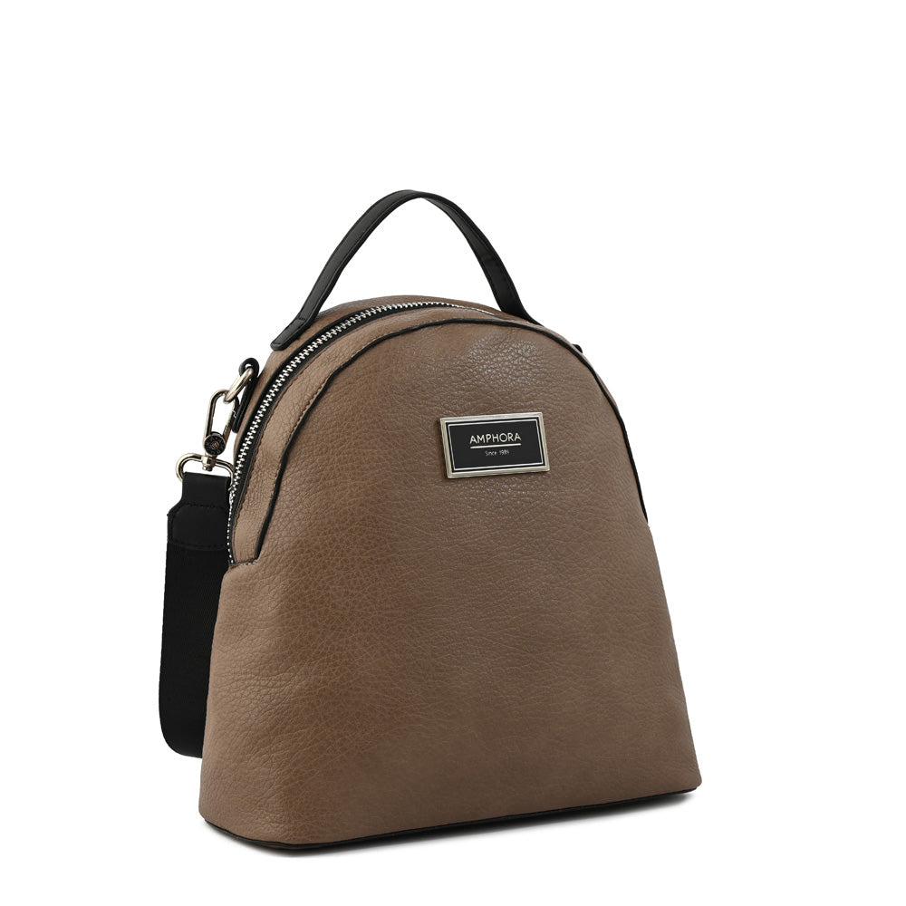 Mochila becky pequeña taupe oscuro