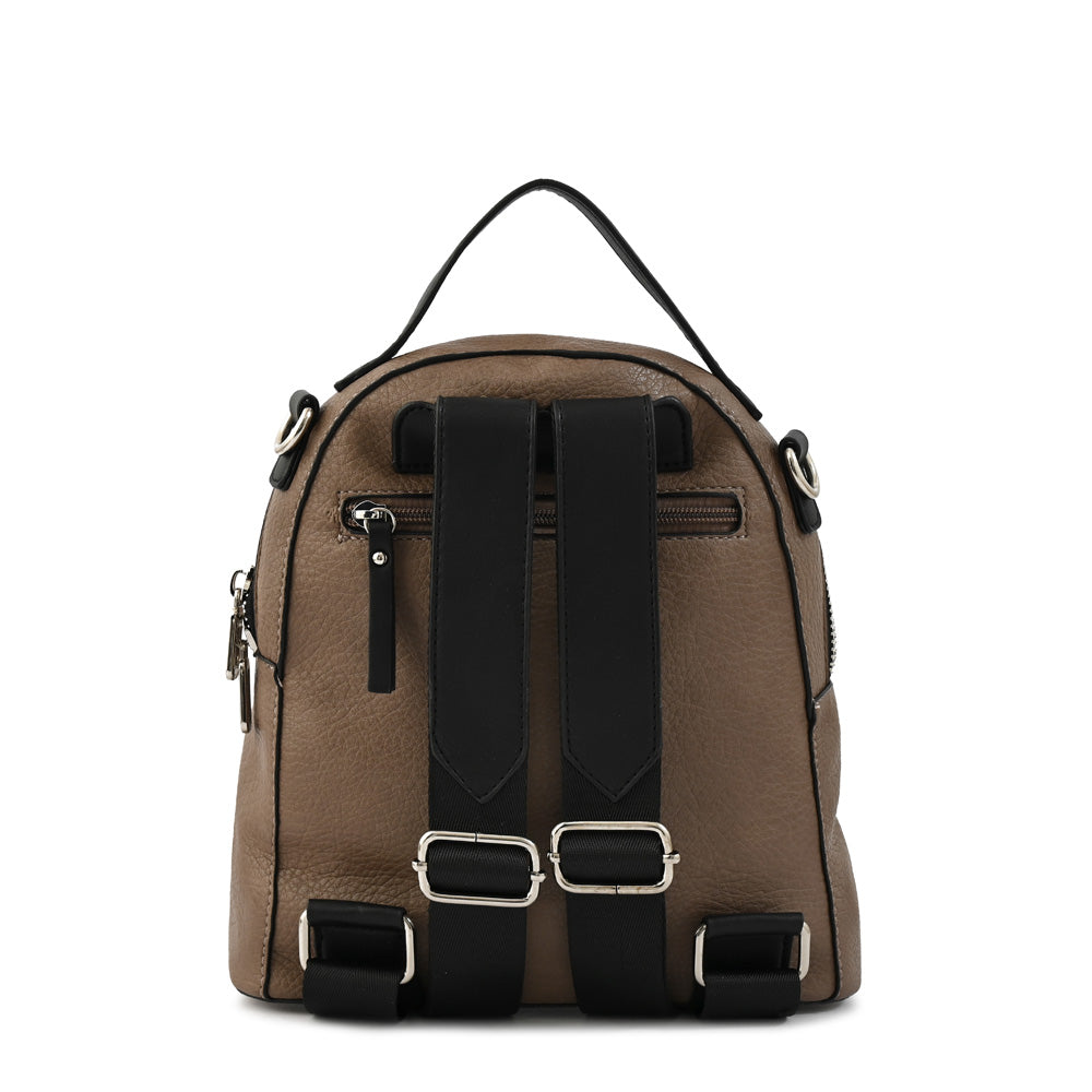 Mochila Pequeña Becky Taupe Oscuro