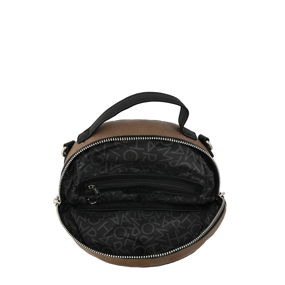 Mochila becky pequeña taupe oscuro
