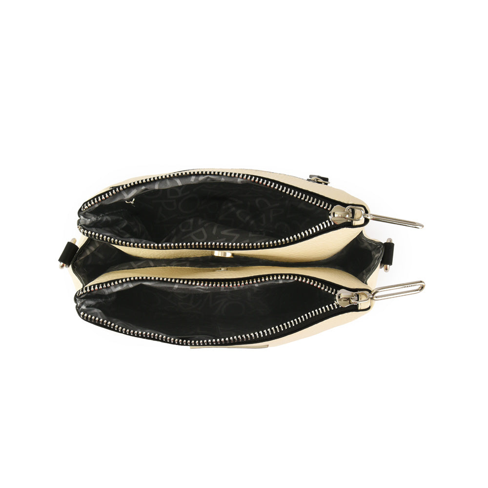 Cartera bandolera becky mediana blanco crudo