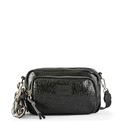 Cartera bandolera mediana exotic negro