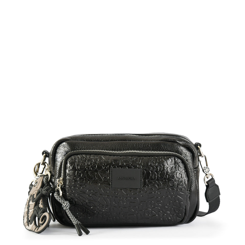Cartera bandolera exotic mediana negro
