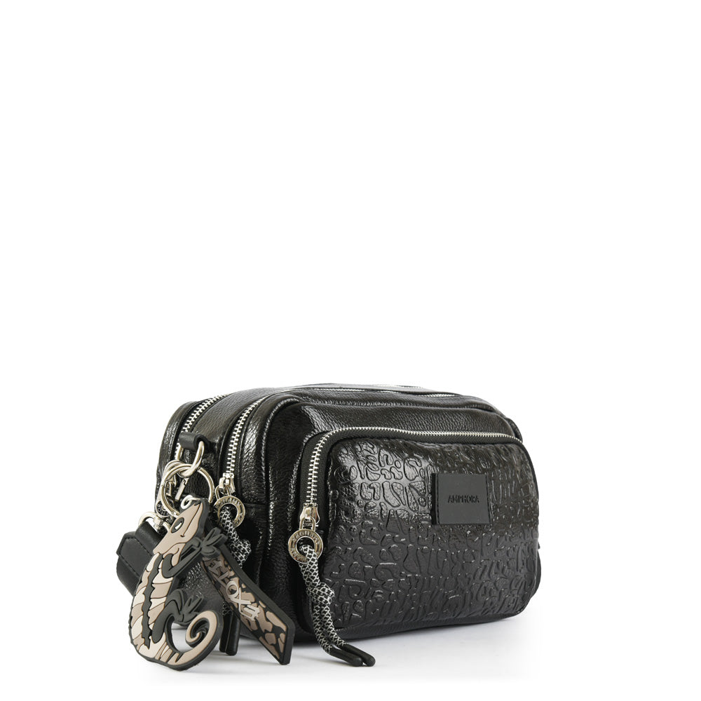 Cartera bandolera exotic mediana negro