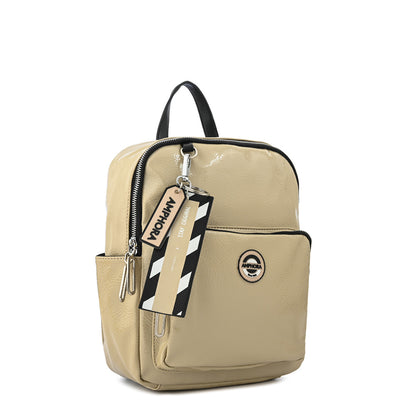 Mochila mediana anne-claire beige