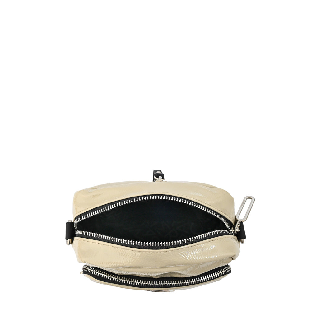 Cartera bandolera pequeña anne-claire beige