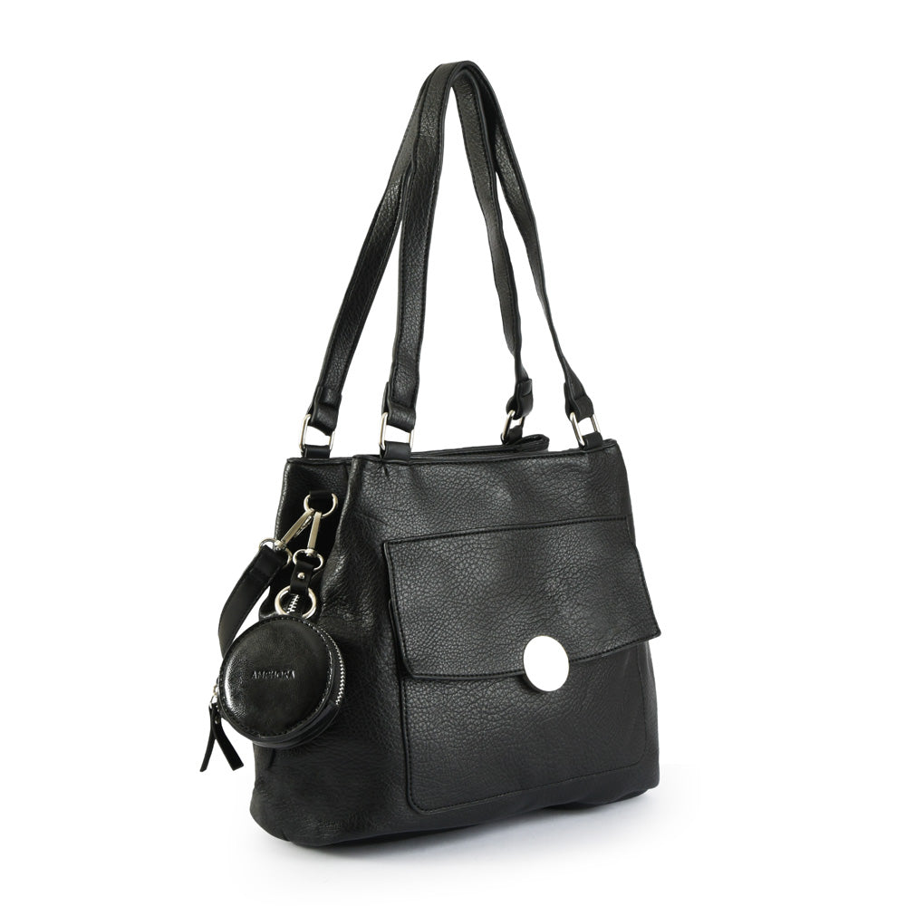 Cartera tote tres divisiones bremen mediana negro