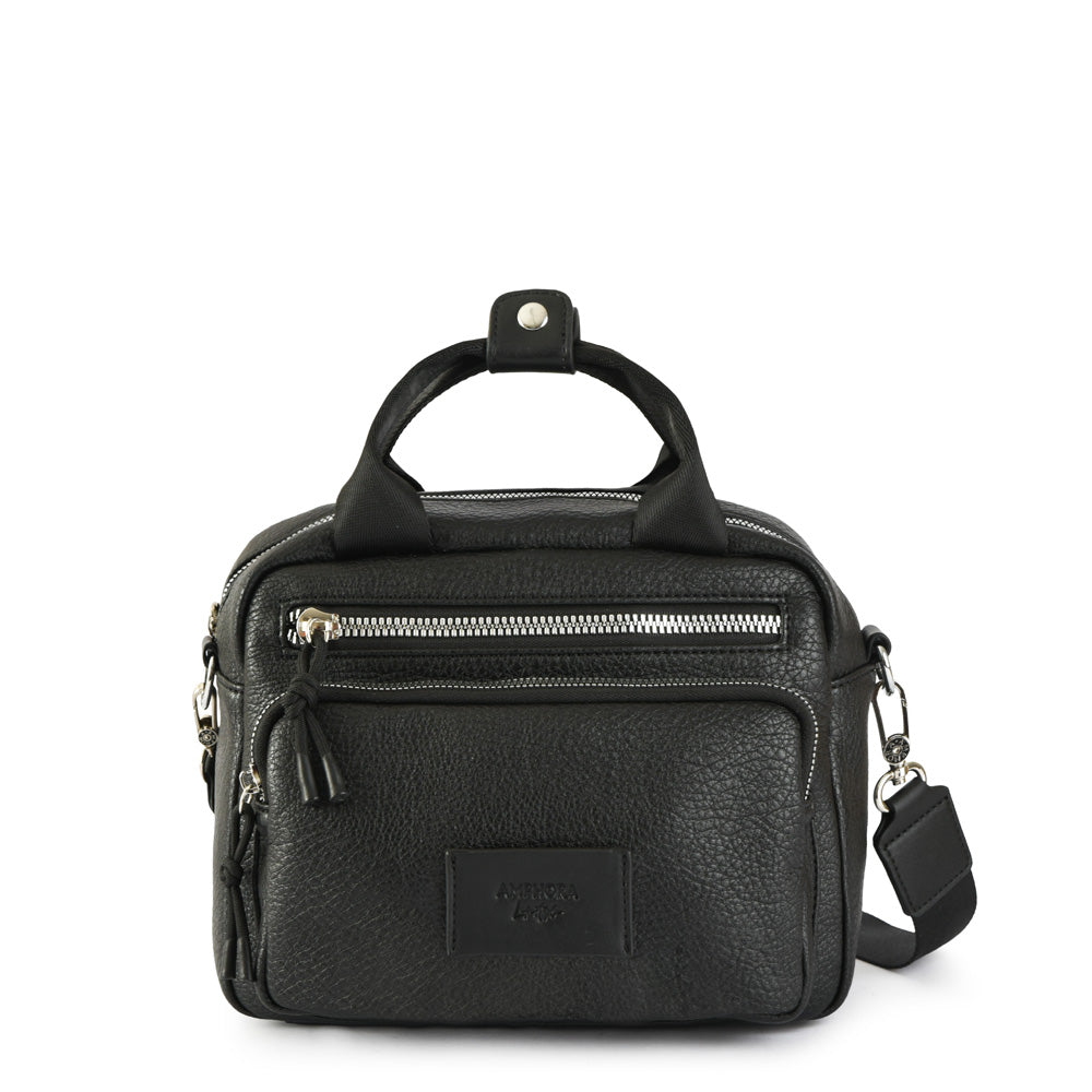 Cartera bandolera poxy mediana negro