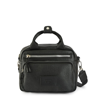 Cartera bandolera mediana poxy negro