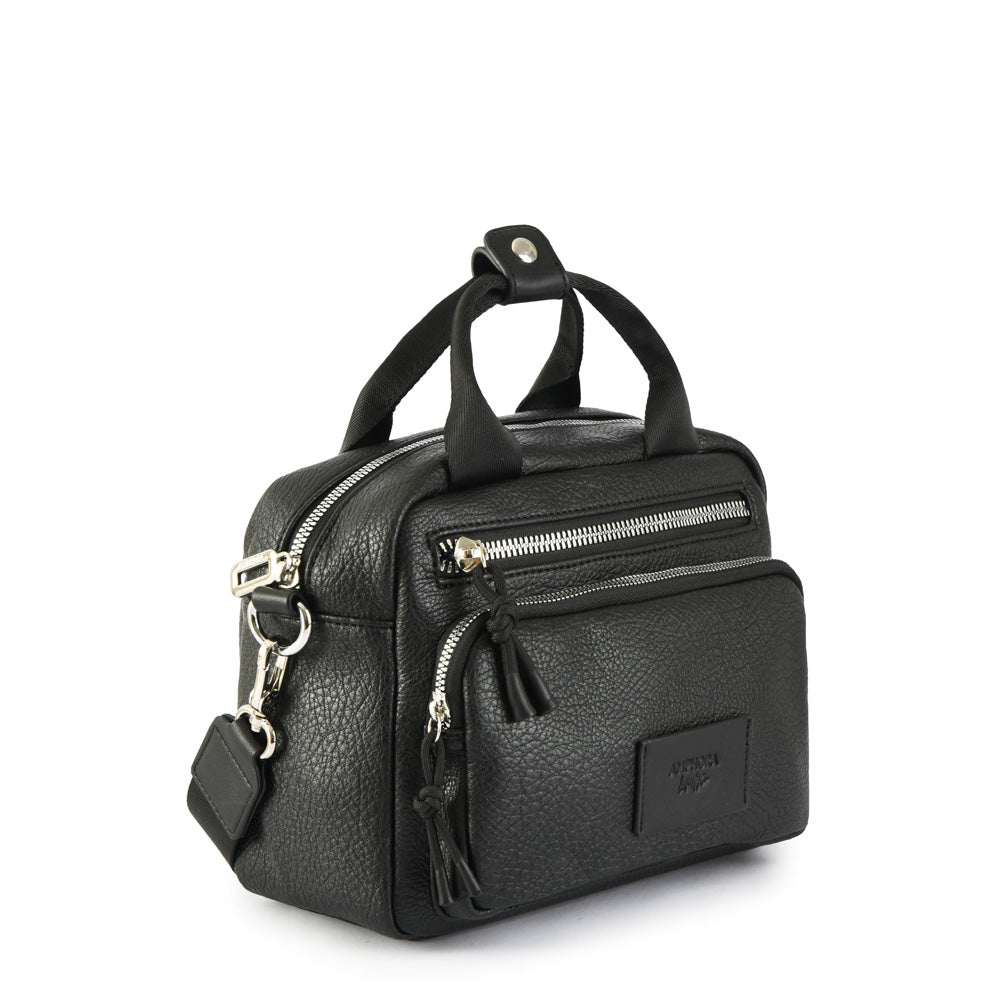 Cartera bandolera mediana poxy negro