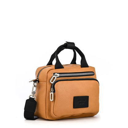 Cartera bandolera mediana poxy camel